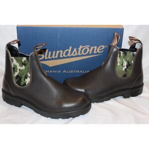 Blundstone 2301 Men's Low Heel‎ Chelsea Boots US 10.5 BROWN GREEN CAMO NIB